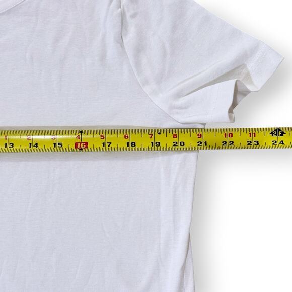 Duluth Trading Co Womens Longtail T Short Sleeve T-Shirt Large White 100% Cotton - Picture 4 of 5
